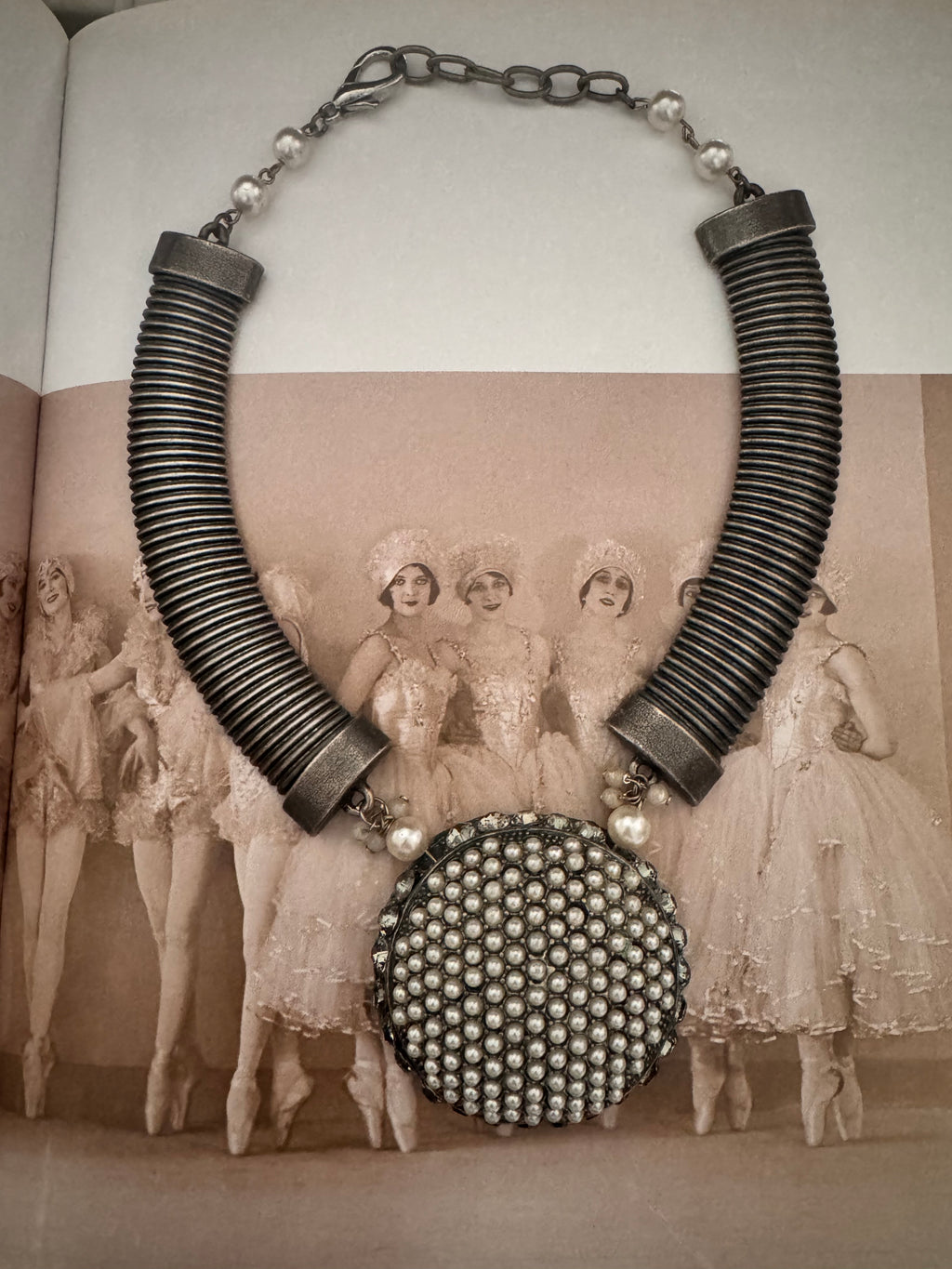 Vintage Industrial Style Statement Necklace