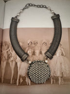 Vintage Industrial Style Statement Necklace