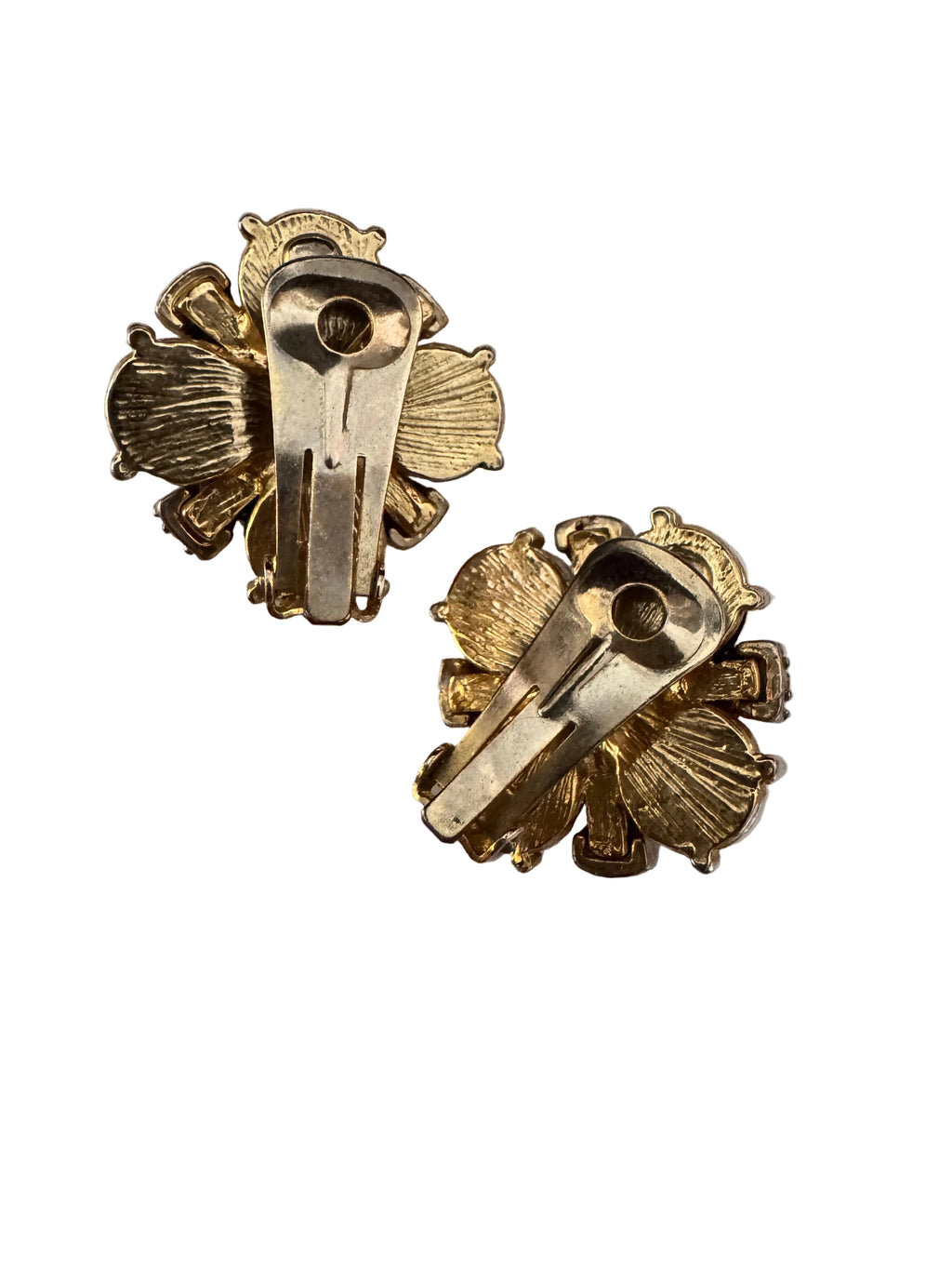 Vintage Baroque Revival Shell Motif Earrings