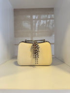Vintage Evening Purse with Rhinestone Cascade Clasp