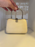 Vintage Evening Purse with Rhinestone Cascade Clasp