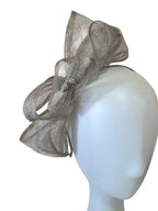 Vintage English Silver Fascinator with Faux Pearls