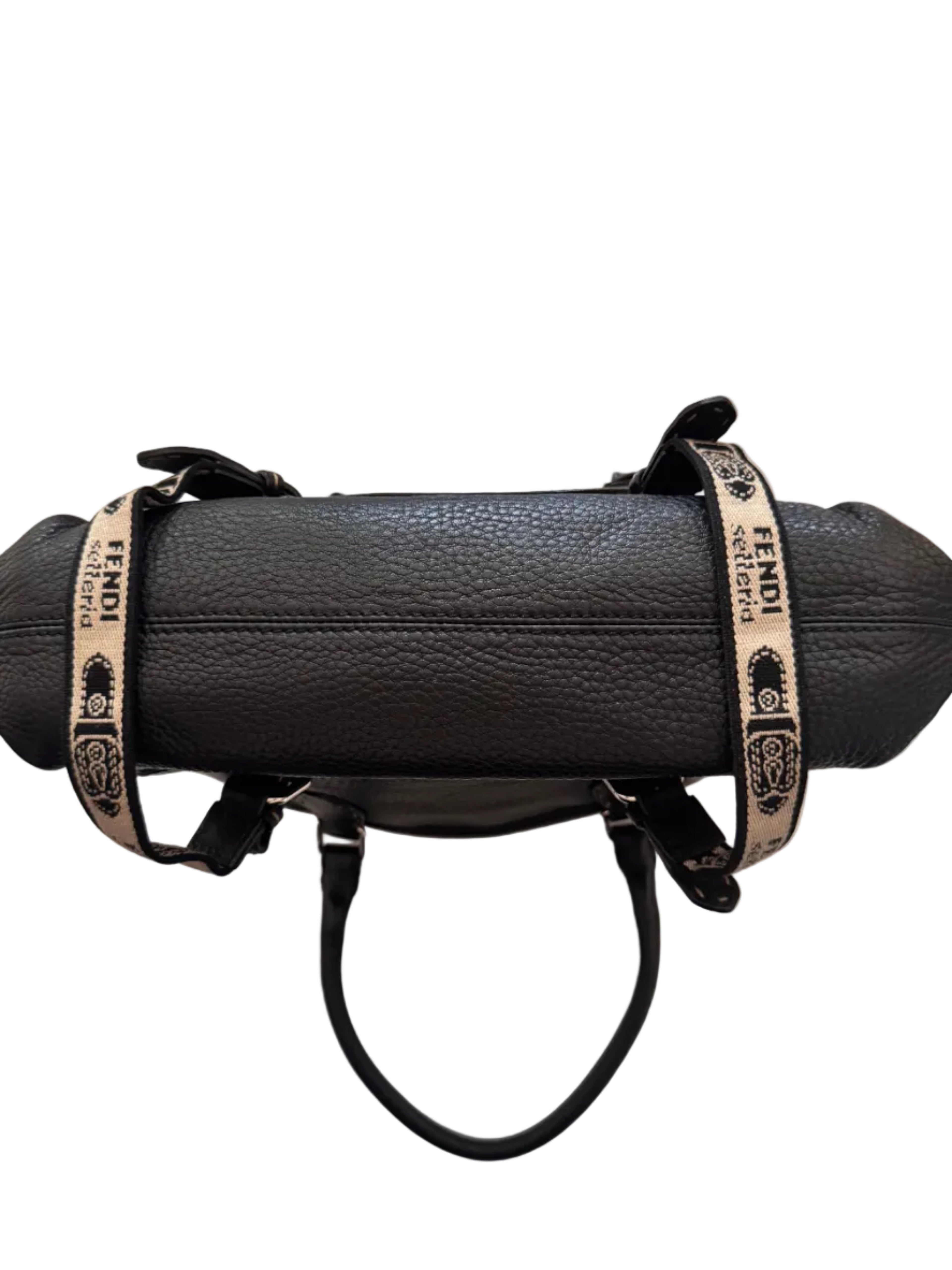 Fendi Selleria Leather Satchel Bag