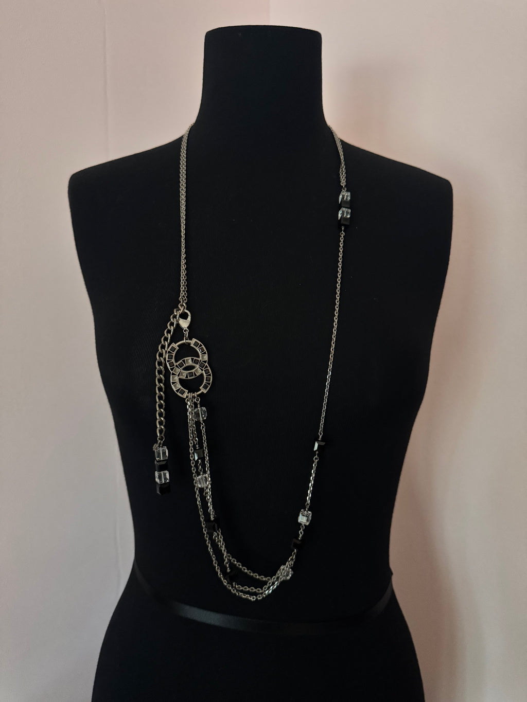 Vintage Chanel Long Chain Statement Necklace