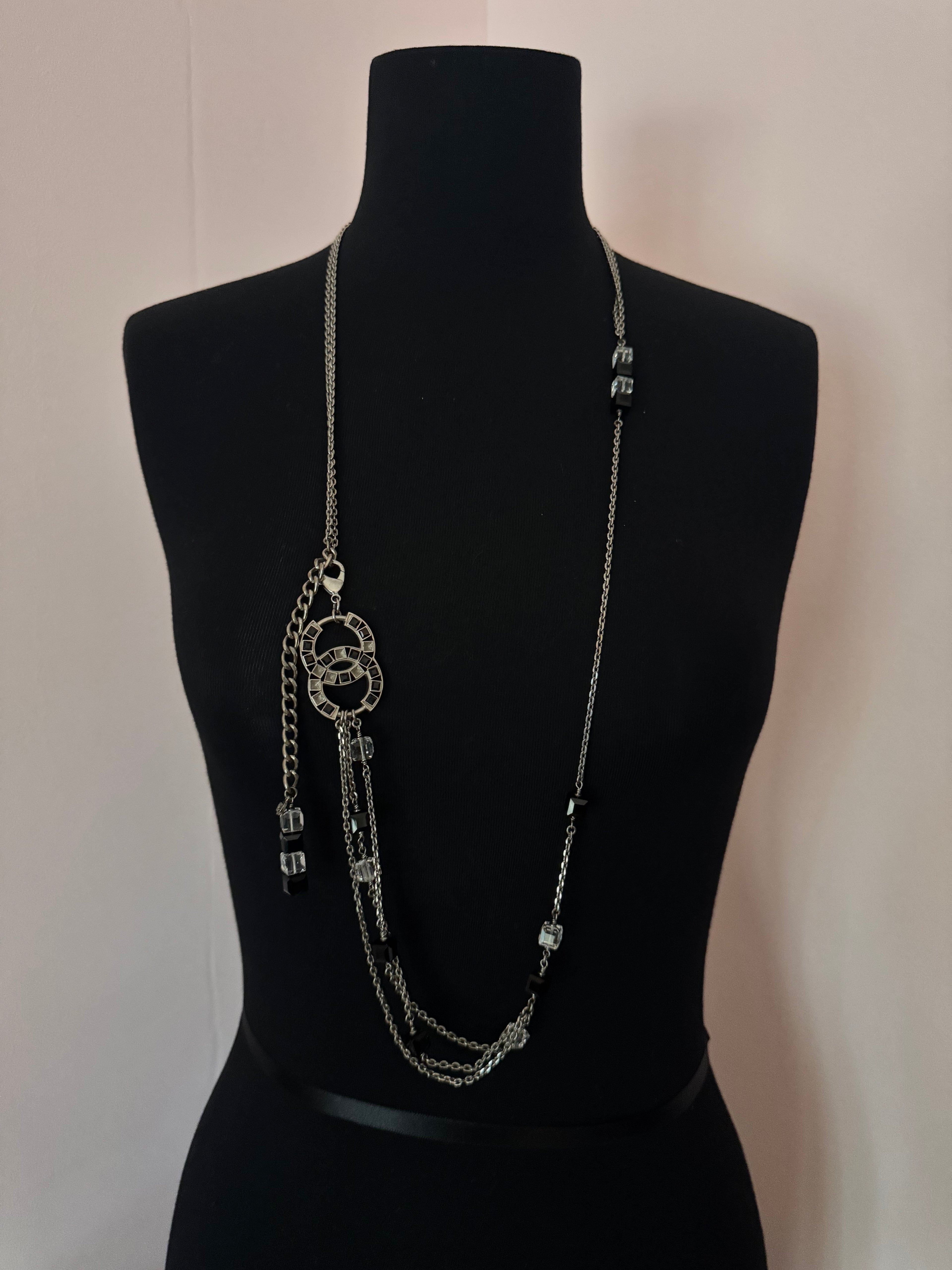 Vintage Chanel Long Chain Statement Necklace