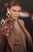 Vintage Baroque Resin Drop Earrings
