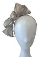 Vintage English Silver Fascinator with Faux Pearls
