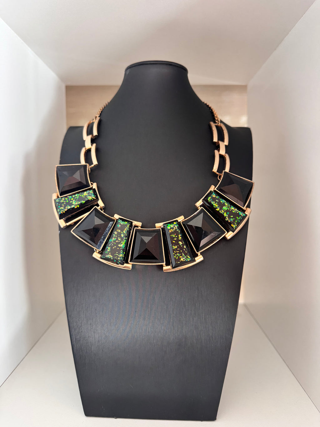 Vintage Geometric Statement Necklace