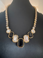 Vintage Monet Rhinestone Statement Necklace