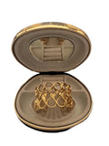 Vintage Chanel Ribbon Motif Gold Plated Bracelet