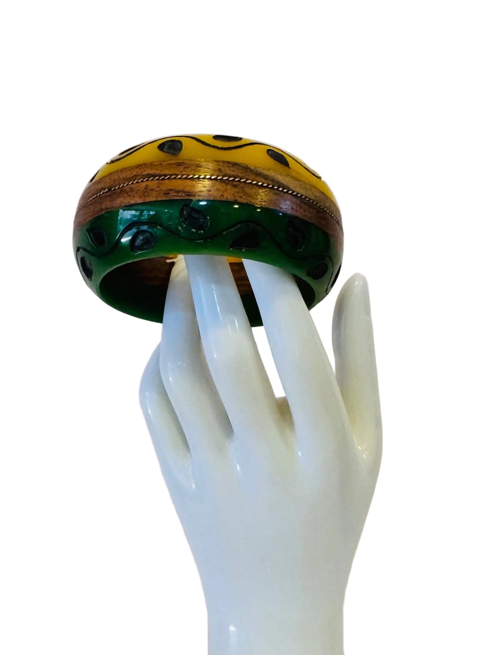 Vintage Lucite Statement Bangle Bracelet