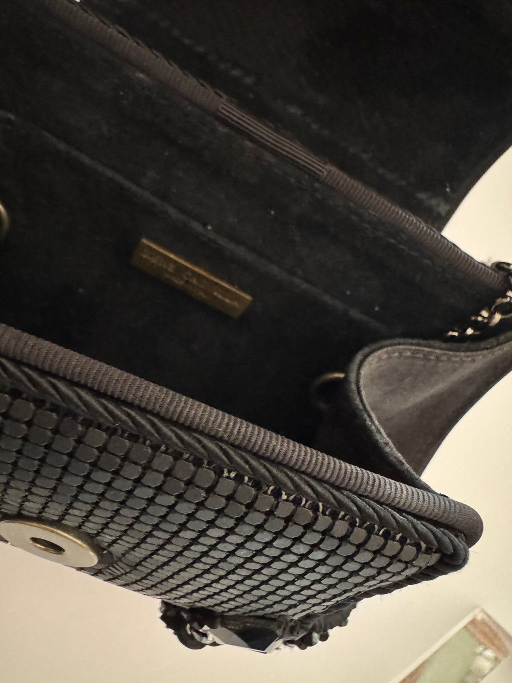Vintage Rene Caovilla Jeweled Mesh Evening Bag
