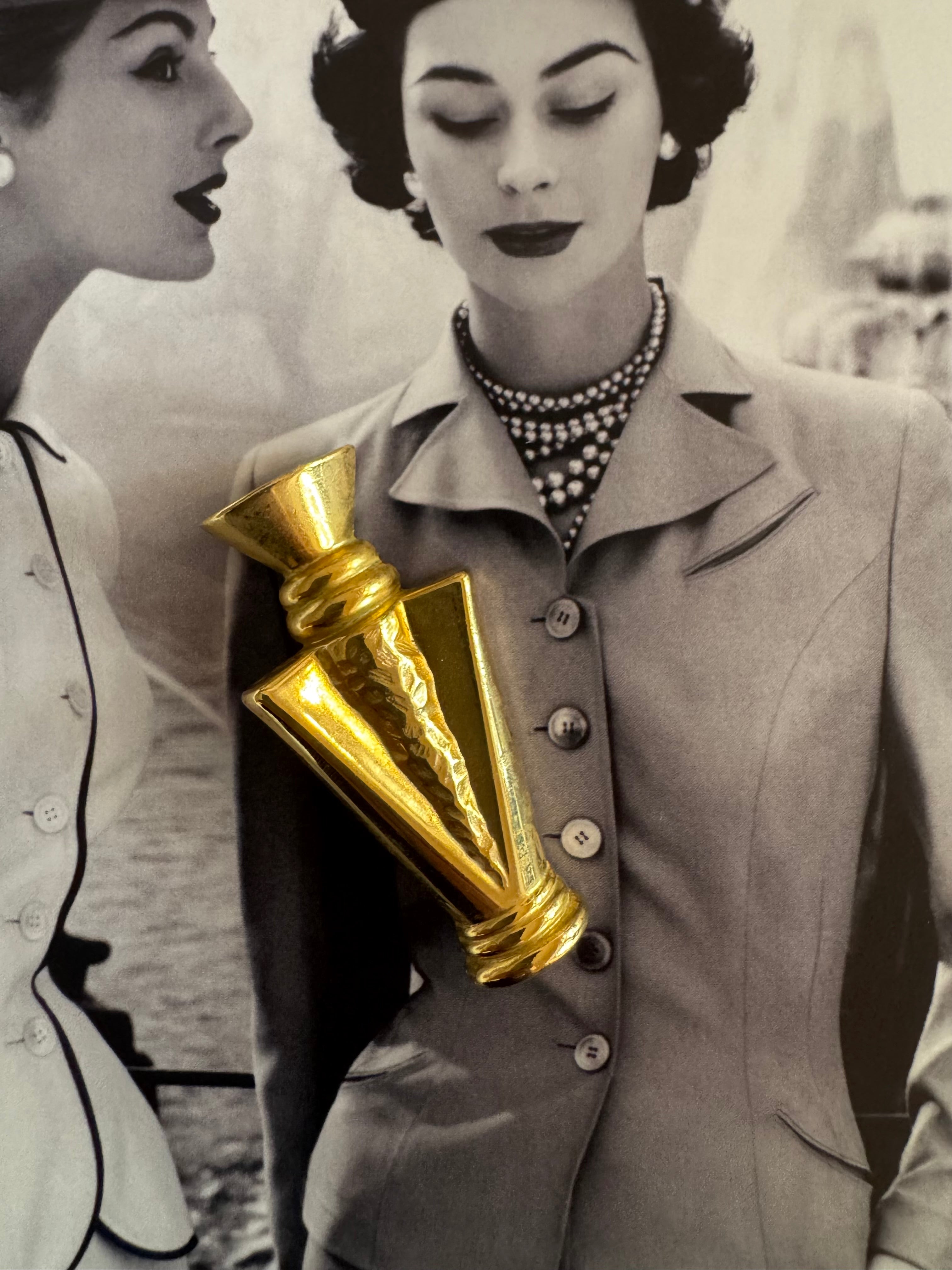 Vintage Ulric de Varens Perfume Bottle Brooch