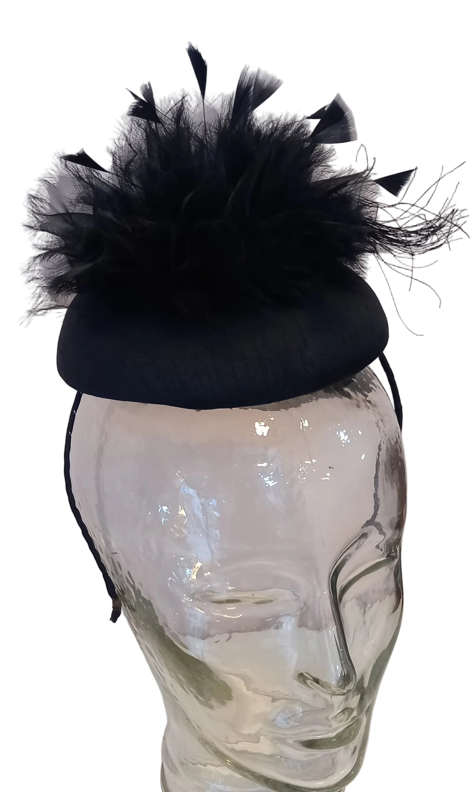 Vintage English Feather Fascinator Headpiece