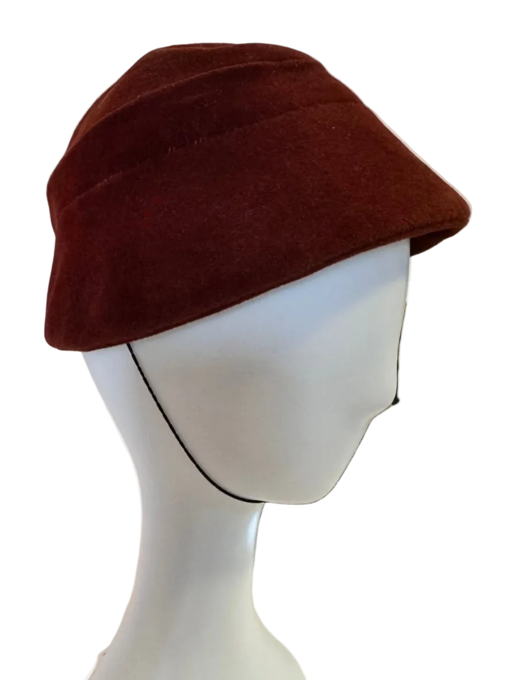 Vintage 1930s–1940s Wool Felt Bucket Hat