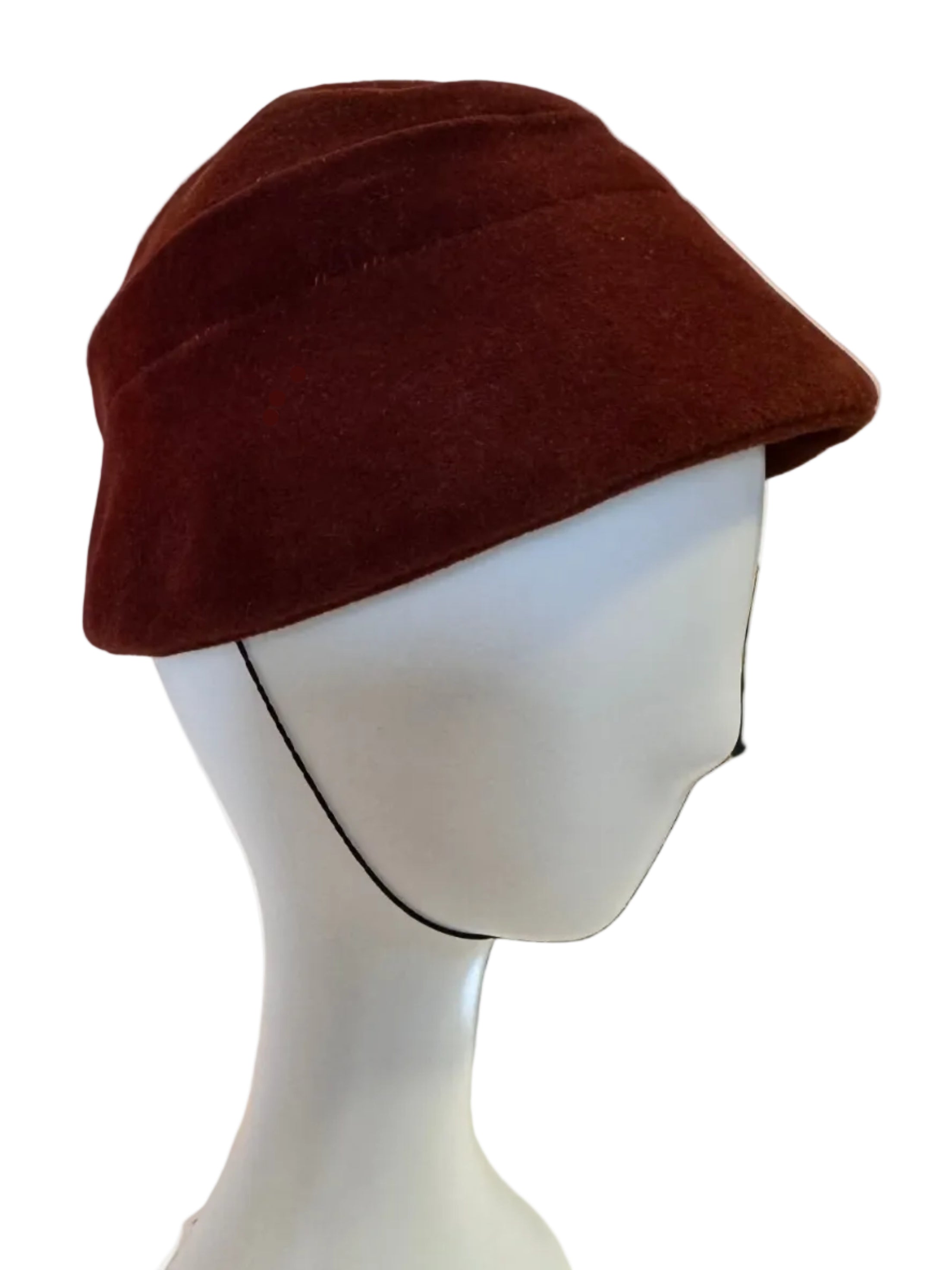 Vintage 1930s–1940s Wool Felt Bucket Hat