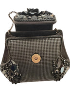 Vintage Rene Caovilla Jeweled Mesh Evening Bag