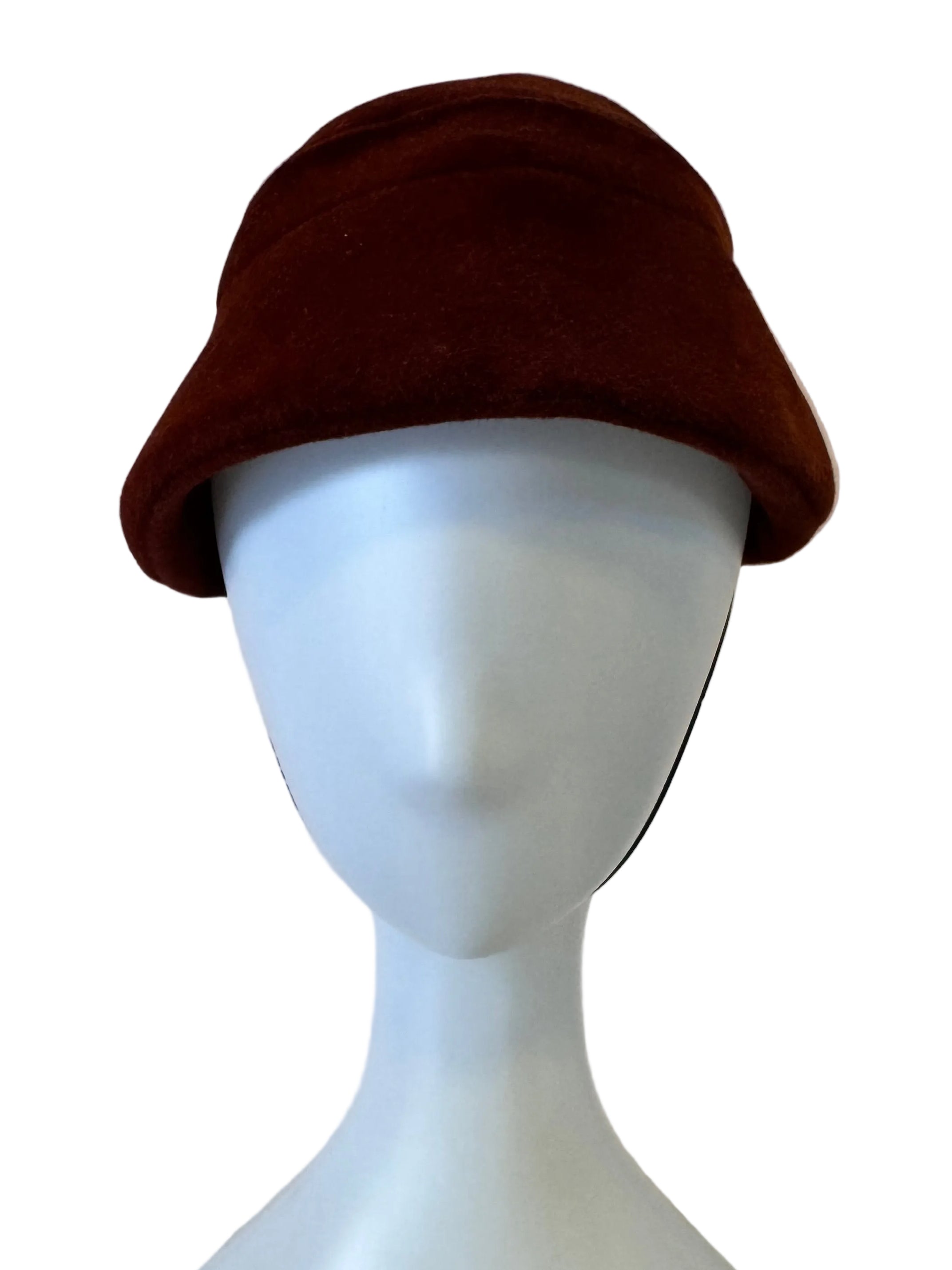 Vintage 1930s–1940s Wool Felt Bucket Hat