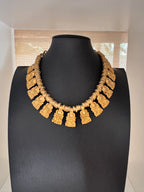 Ancient Pre-Columbian Style Figural Fringe Necklace