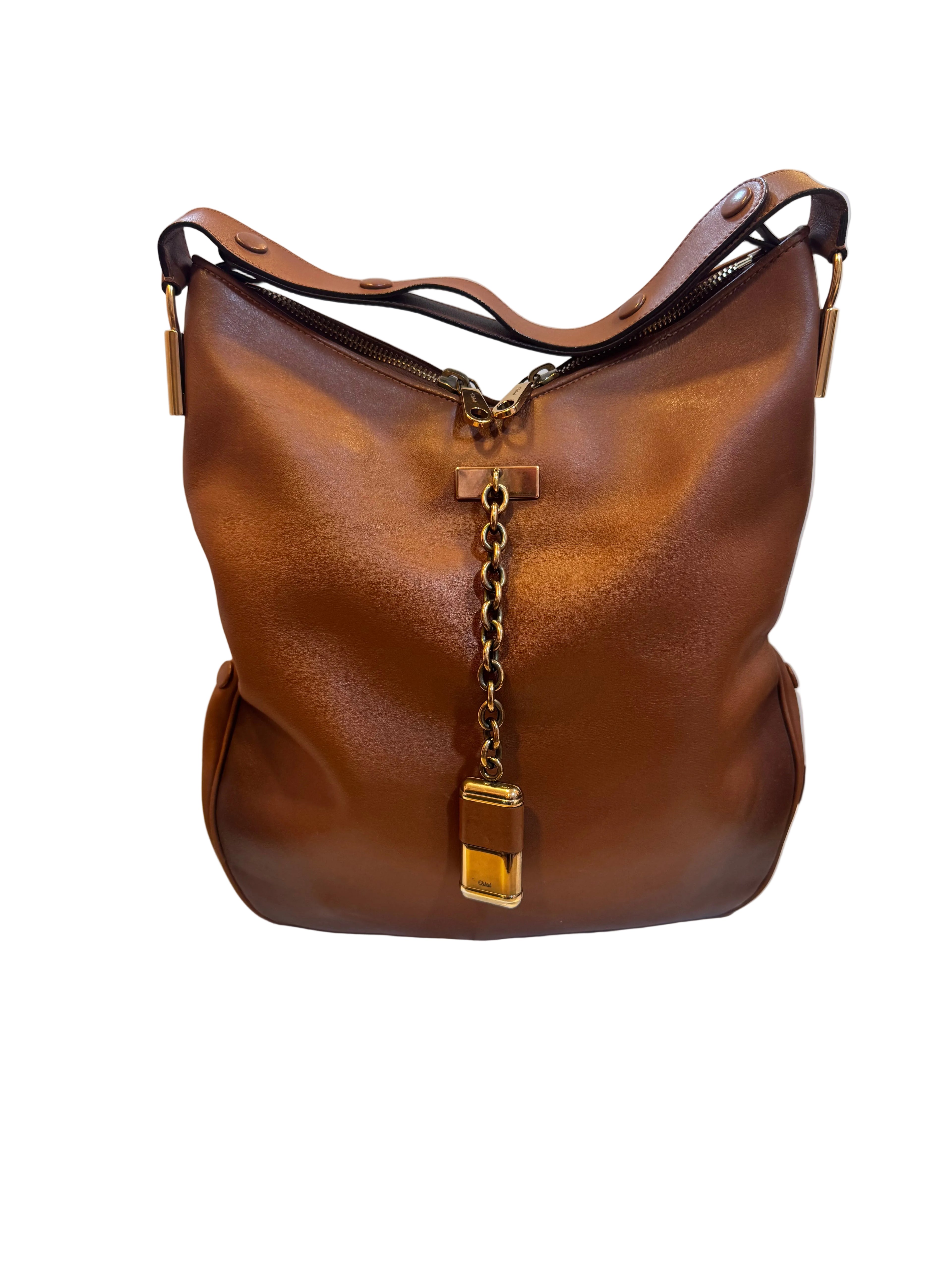 Chloé Leather Hobo Shoulder Bag