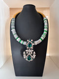 Shourouk Paris Crystal and Sequin Statement Necklace