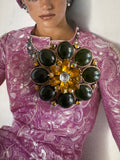 Vintage Hollywood Regency Floral Cluster Brooch