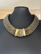 Medieval Revival Heraldic Collar Statement Necklace