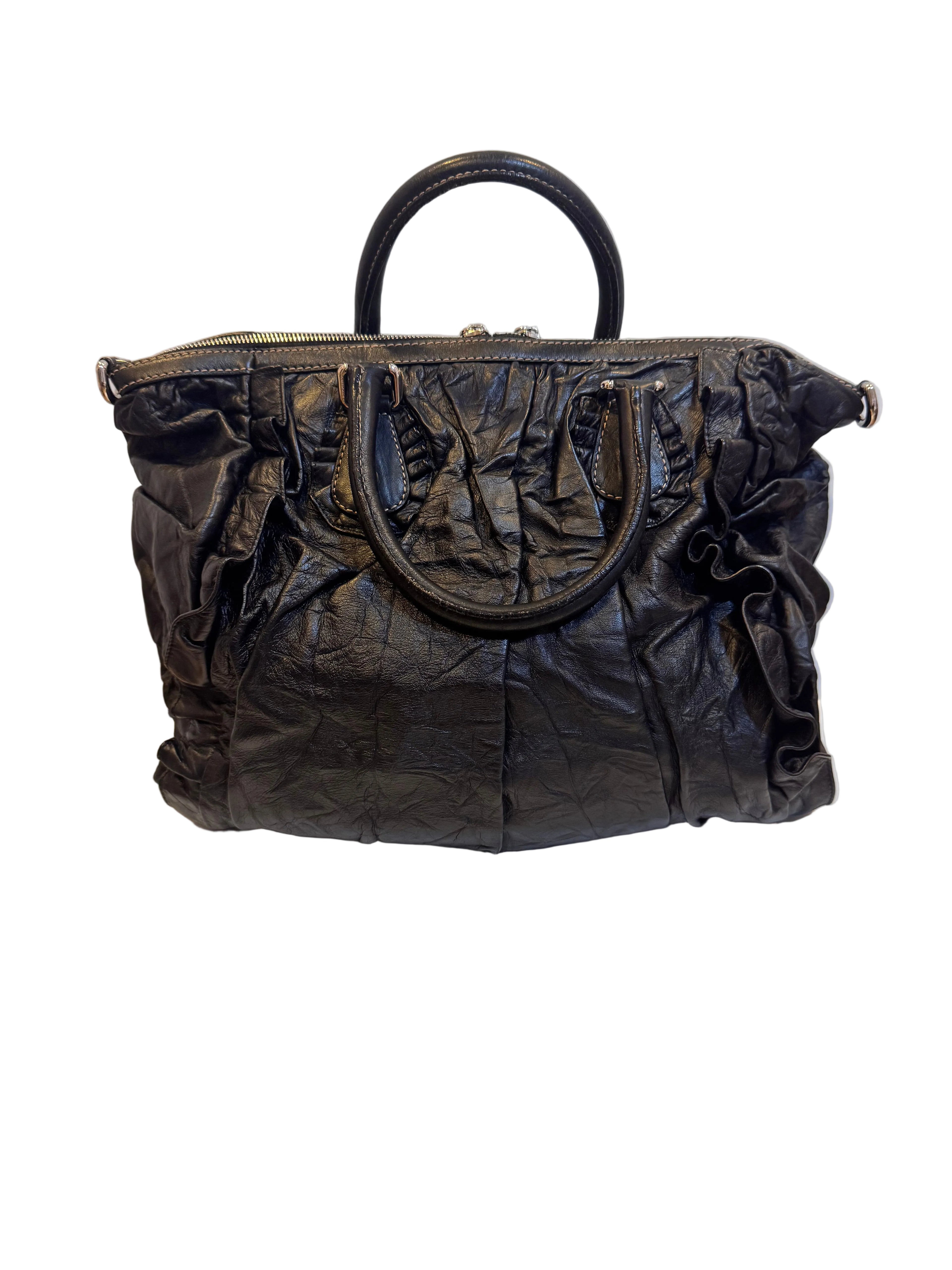 Dolce & Gabbana Miss Rouche Distressed Bag