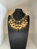 Levantine Coin Bib Necklace 1950s