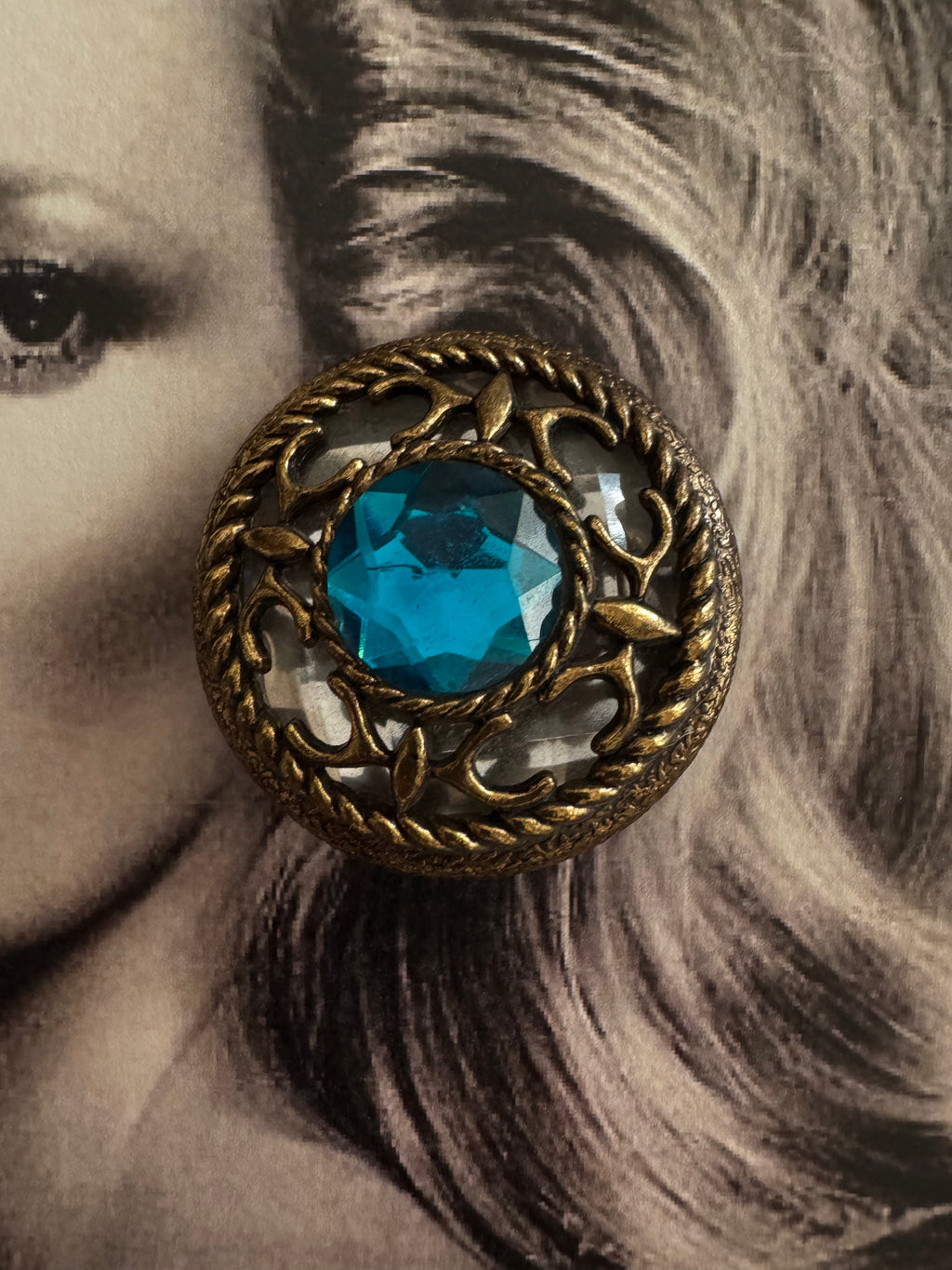 Vintage Turquoise Baroque Earrings