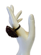 Vintage Red Crystal Dome Statement Ring