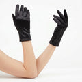 Vintage 1960'S Dents Black Satin Evening Gloves