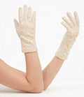 Vintage Ivory Faux Pearl Embellished Gloves
